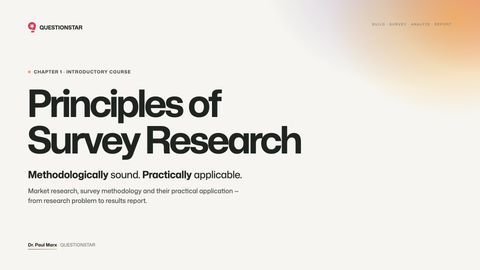 Principles of Survey Research