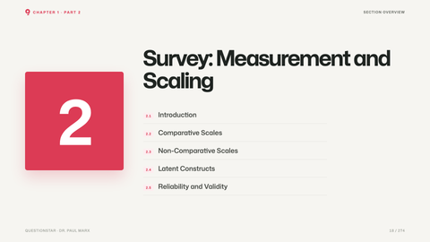 Survey: Measurement and Scaling