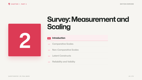 Survey: Measurement and Scaling
