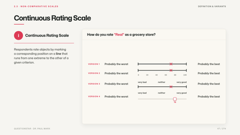 Continuous Rating Scale