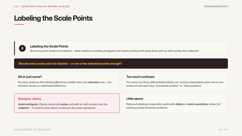 Labeling the Scale Points