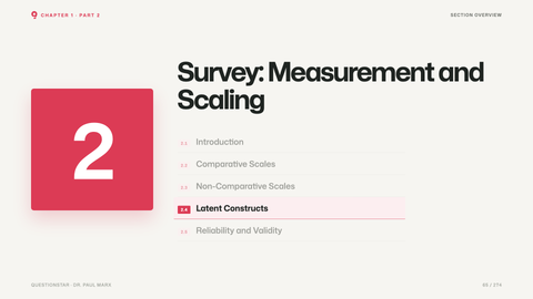 Survey: Measurement and Scaling