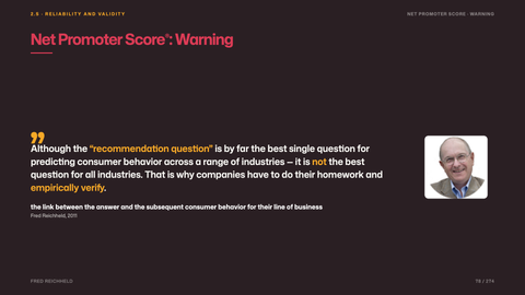 Net Promoter Score®: Warning
