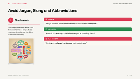 Avoid Jargon, Slang and Abbreviations