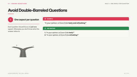 Avoid Double-Barreled Questions