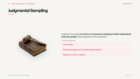 Judgmental Sampling