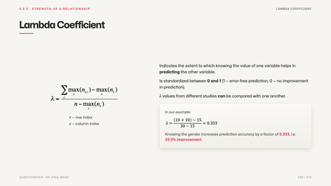 Lambda Coefficient