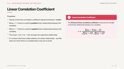 Linear Correlation Coefficient