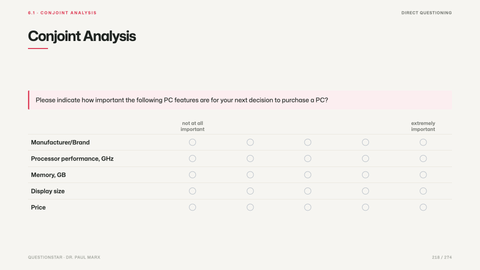 Conjoint Analysis