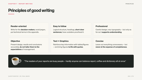 Principles of good writing