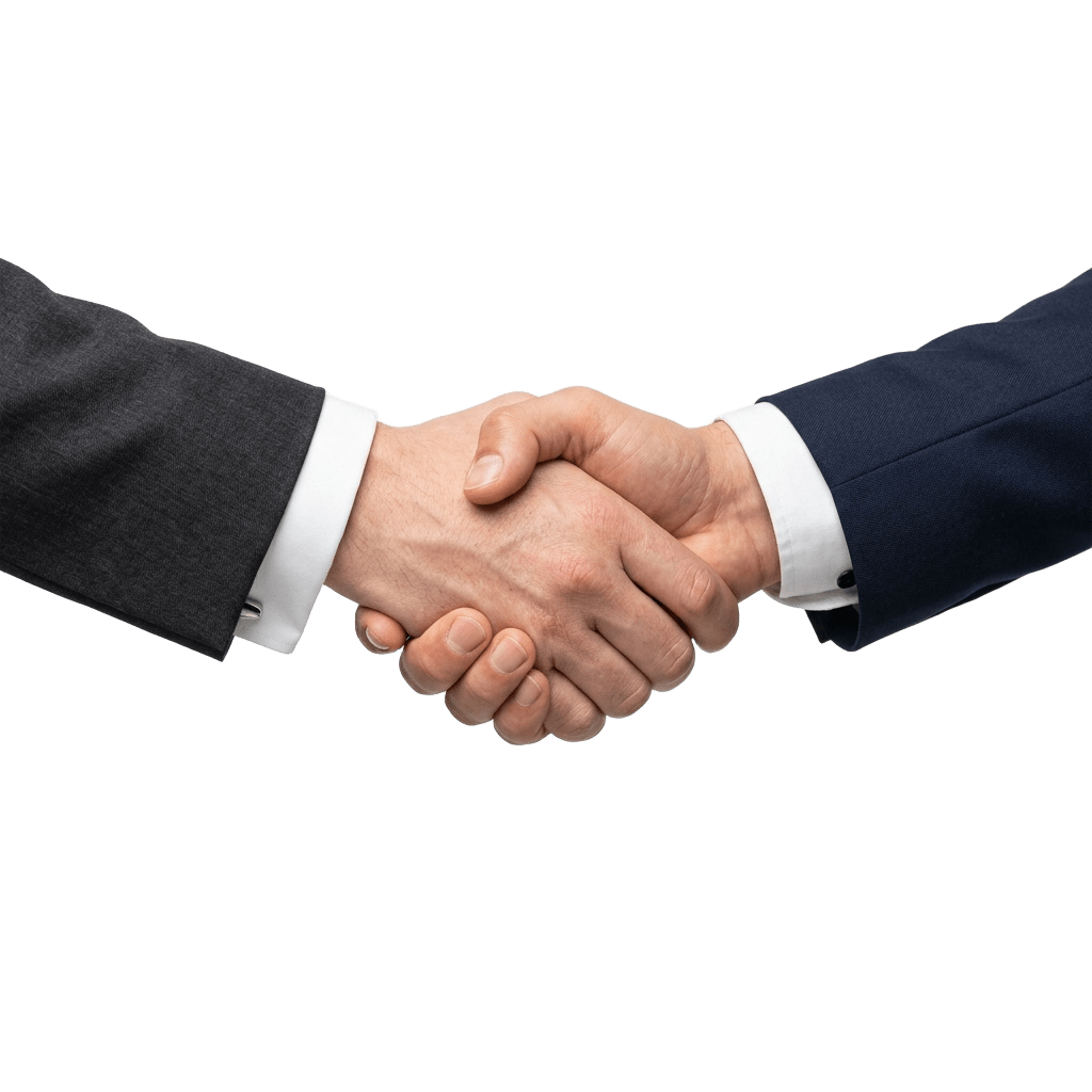 Handshake as the only point of contact between manager and researcher