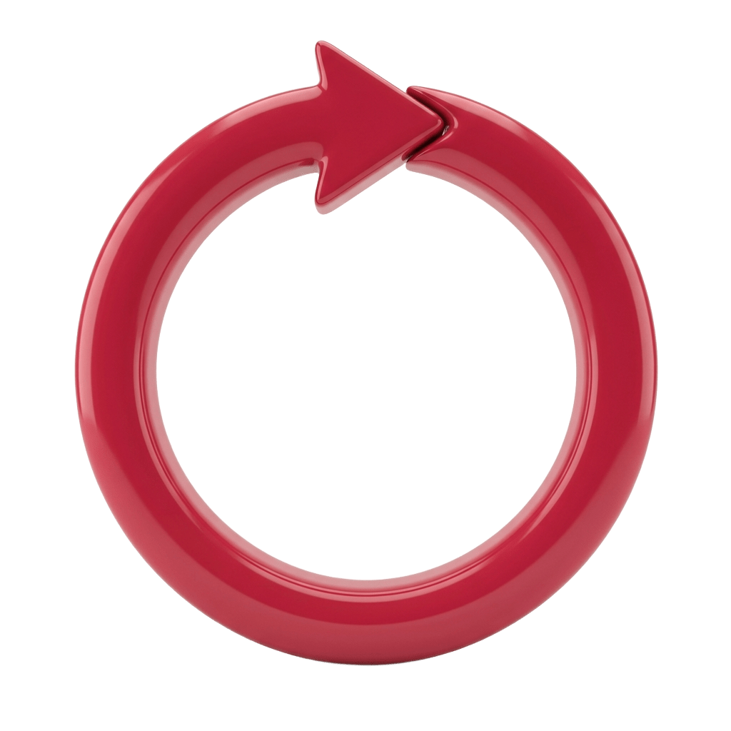 Cycle arrow as a symbol of follow-up assignments