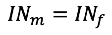 IN_m = IN_f
