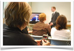 Participants rate live with dial handsets