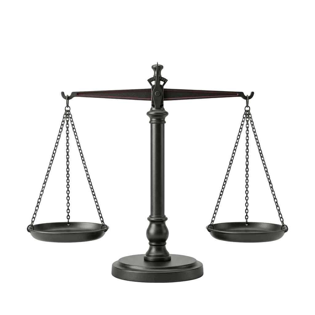 Scales as a symbol of integrity and objectivity
